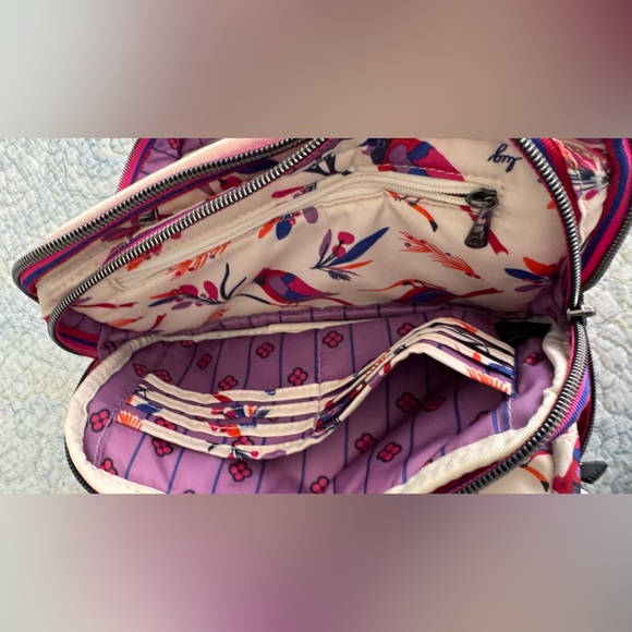 Lug Multicolor Ranger Bird Print Crossbody Bag - Picture 9 of 16